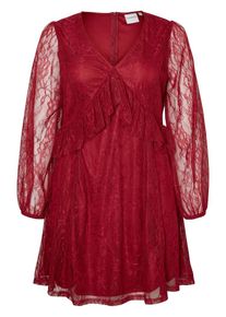 JUNAROSE, Damen Kleid, Rubinrot