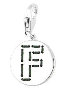 Esprit, Damen Charm Letter Fabric F, Silber