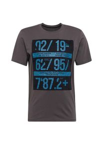 Tom Tailor, Herren T-Shirt, Blau / Taupe
