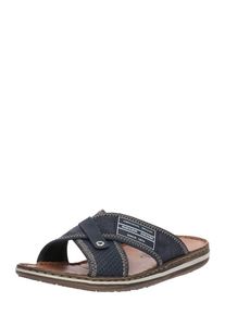 Rieker, Herren Sandalen '21064-14', Beige / Marine / Wei&szlig;