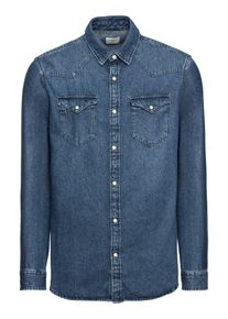 Selected Homme, Herren Jeanshemd 'SLHSLIMNED-SMITH SHIRT LS W NOOS', Blue Denim