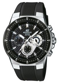 Casio, Herren Edifice Chronograph, Schwarz / Silber