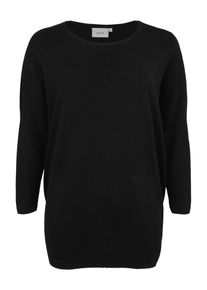 ZIZZI, Damen Pullover 'OCarrie, LS, Knit tunic', Schwarz