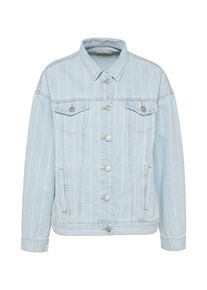 Review, Damen Jeansjacke 'BATSLV PINSTRIPE', Blue Denim