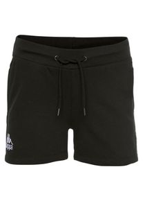 Kappa, Damen Sweatshorts 'Elise', Schwarz / Weiß