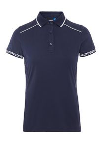 J. Lindeberg J.Lindeberg, Damen Poloshirt 'W Luca TX', Navy / Weiß