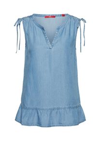 s.Oliver RED LABEL, Damen Ärmellose Bluse, Blue Denim