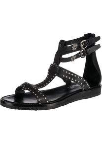 Mjus, Damen Sandale, Schwarz