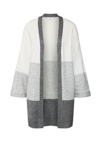 Jacqueline de Yong, Damen Cardigan, Hellgrau / Dunkelgrau / Weiß