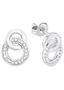 s.Oliver RED LABEL, Damen Paar Ohrstecker, Silber