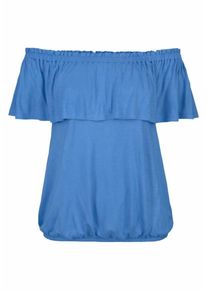 s.Oliver RED LABEL Beachwear, Damen Strandshirt, Royalblau