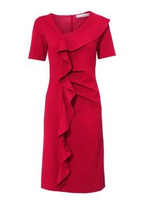 Heine, Damen Bodyform-Etuikleid, Rubinrot