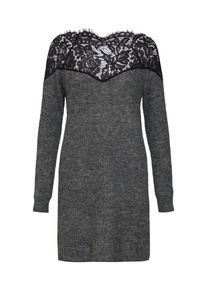 Only, Damen Kleid, Grau / Schwarz