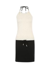 Iriedaily, Damen 2Tone Neckholderkleid, Ecru / Schwarz