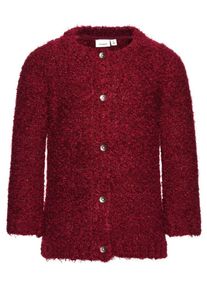 name it, Mädchen Strick-Cardigan nitvilja langer, Dunkelrot