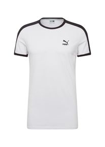 Puma, Herren Shirt 'Iconic T7 Slim Tee', Schwarz / Wei&szlig;