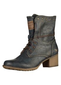 Mustang, Damen Stiefelette, Navy / Dunkelbraun