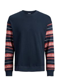 Jack & Jones JACK & JONES, Herren Print Sweatshirt, Navy