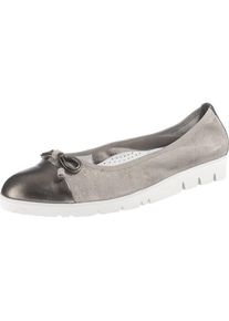 Gerry Weber, Damen Ballerinas 'Mathea', Grau / Silber / Wei&szlig;