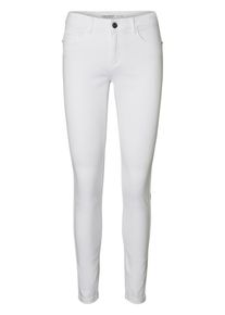 Véro Moda VERO MODA, Damen Seven White NW Shape-Up Skinny Fit Jeans, Weiß