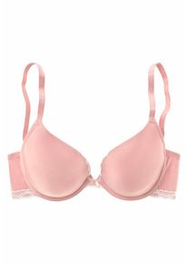 s.Oliver RED LABEL, Damen Bodywear T-Shirt-BH, Rosa / Weiß