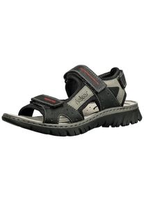 Rieker, Herren Sandalen, Schwarz