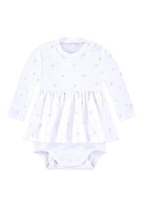 bellybutton, Mädchen Kleid-Body mit Sternen-Print, Weiß