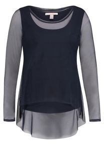 Esprit Maternity, Damen Langarmshirt, Nachtblau