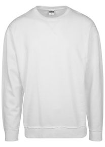 Urban Classics, Herren Oversize Pullover 'Open Edge Crew', Weiß
