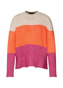 Even & Odd Even&odd, Damen Pullover 'Colour Block stripes jumper', Orange / Pink / Rot