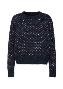 Only, Damen Pullover 'onlOTTA', Blau / Beere / Schwarz / Weiß