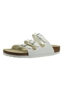 Birkenstock, Damen Pantoletten 'Florida' Schmal, Wei&szlig;