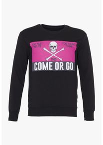 PLUS EIGHTEEN, Herren Sweatshirt, Lila / Schwarz