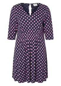 JUNAROSE, Damen Kleid 'Pena', Navy / Pink