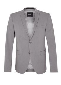 s.Oliver BLACK LABEL, Herren Cesano Slim: Leichtes Sakko, Grau