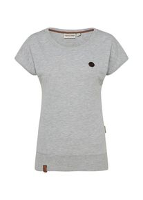 Naketano, Damen T-Shirt 'Pflau & Bananen', Graumeliert