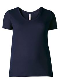 sheego Basic, Damen T-Shirt, Marine