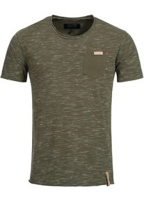 INDICODE JEANS, Herren T-Shirt ' Tulsa ', Oliv