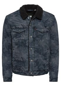 Levi's LEVI'S, Herren Jeansjacke 'Type 3 Sherpa Trucker', Black Denim