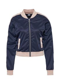 Urban Classics, Damen Jacket 'Button Up Track', Navy / Hellpink