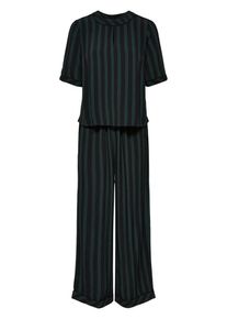 Selected Femme, Damen Cropped Jumpsuit, Dunkelgrün / Schwarz