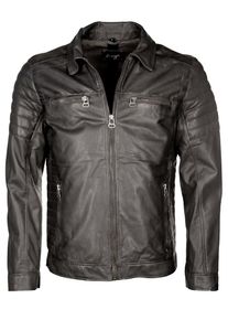 Maze, Herren Lederjacke 'William', Basaltgrau