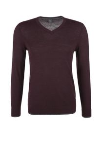 s.Oliver RED LABEL, Herren Pullover, Dunkelgrau / Weinrot