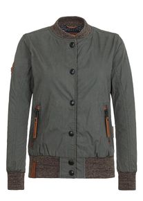 Naketano, Damen Jacket 'U Like Dirty', Braunmeliert / Dunkelgrau