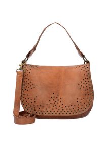 Campomaggi, Damen Traditional Spirea Schultertasche Leder 29 cm, Cognac