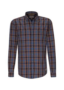 Camel Active, Herren Hemd, Nachtblau / Royalblau / Rostbraun