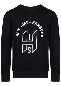 H.I.S. HIS JEANS, Herren Sweatshirt, Schwarz