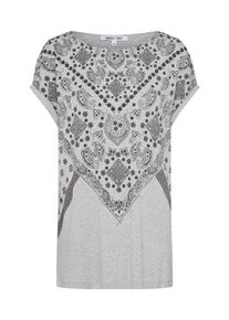 ABOUT YOU, Damen Shirt, Grau / Schwarz