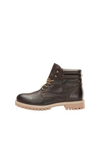 Jack & Jones JACK & JONES, Herren Lederboots 'JFWSTOKE', Dunkelbraun