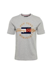 Tommy Hilfiger, Herren Shirt 'ICON RELAX FIT TEE', Gold / Grau